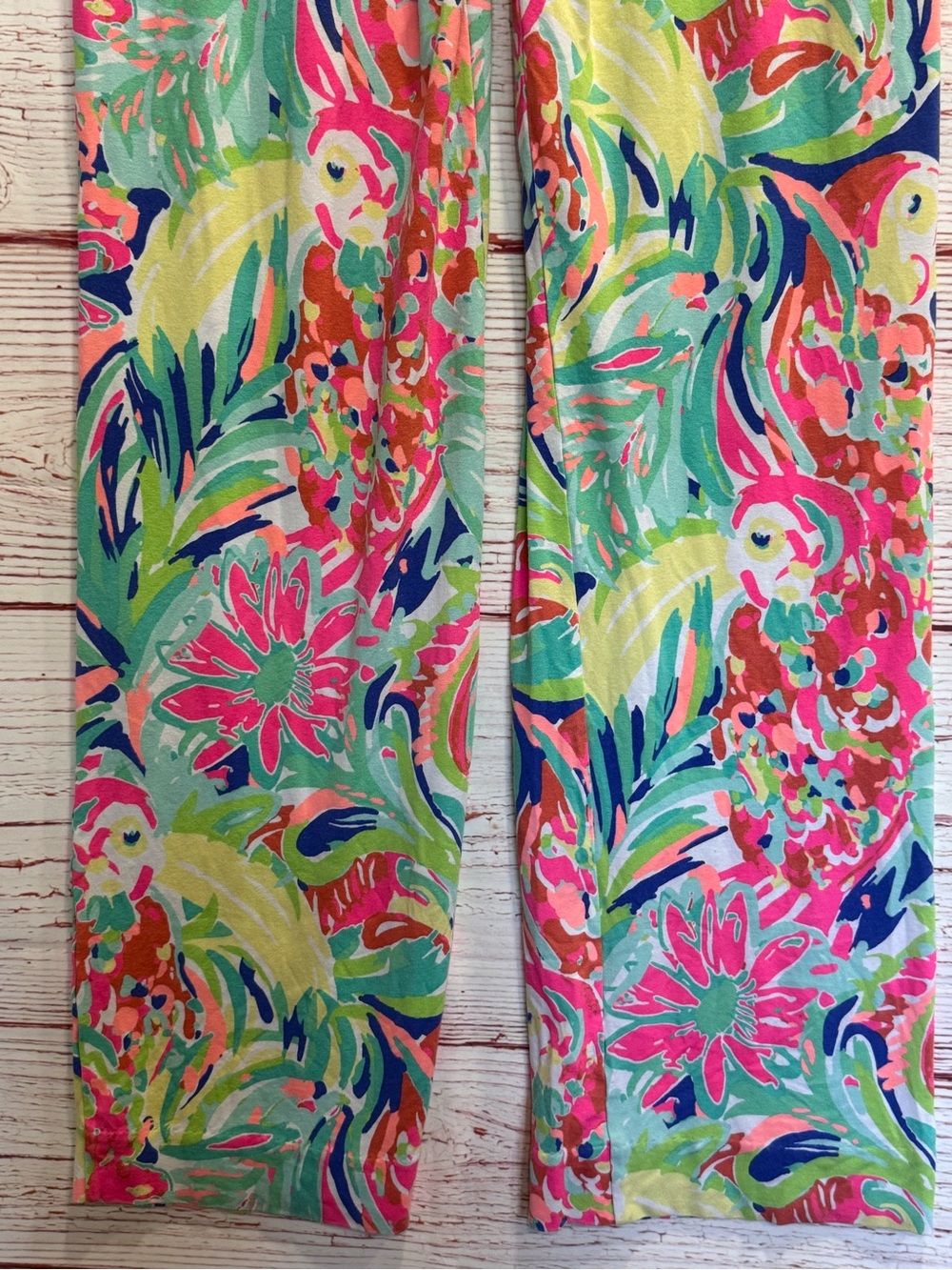 Lilly Pulitzer Georgia May Palazzo Pant in Multi Casa Banana Sz M - Picture 9 of 11